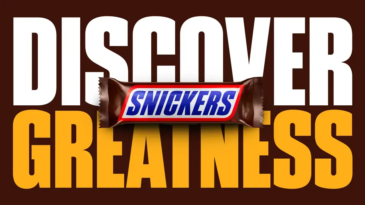 A Snickers új betűtípusa finoman őrült lett