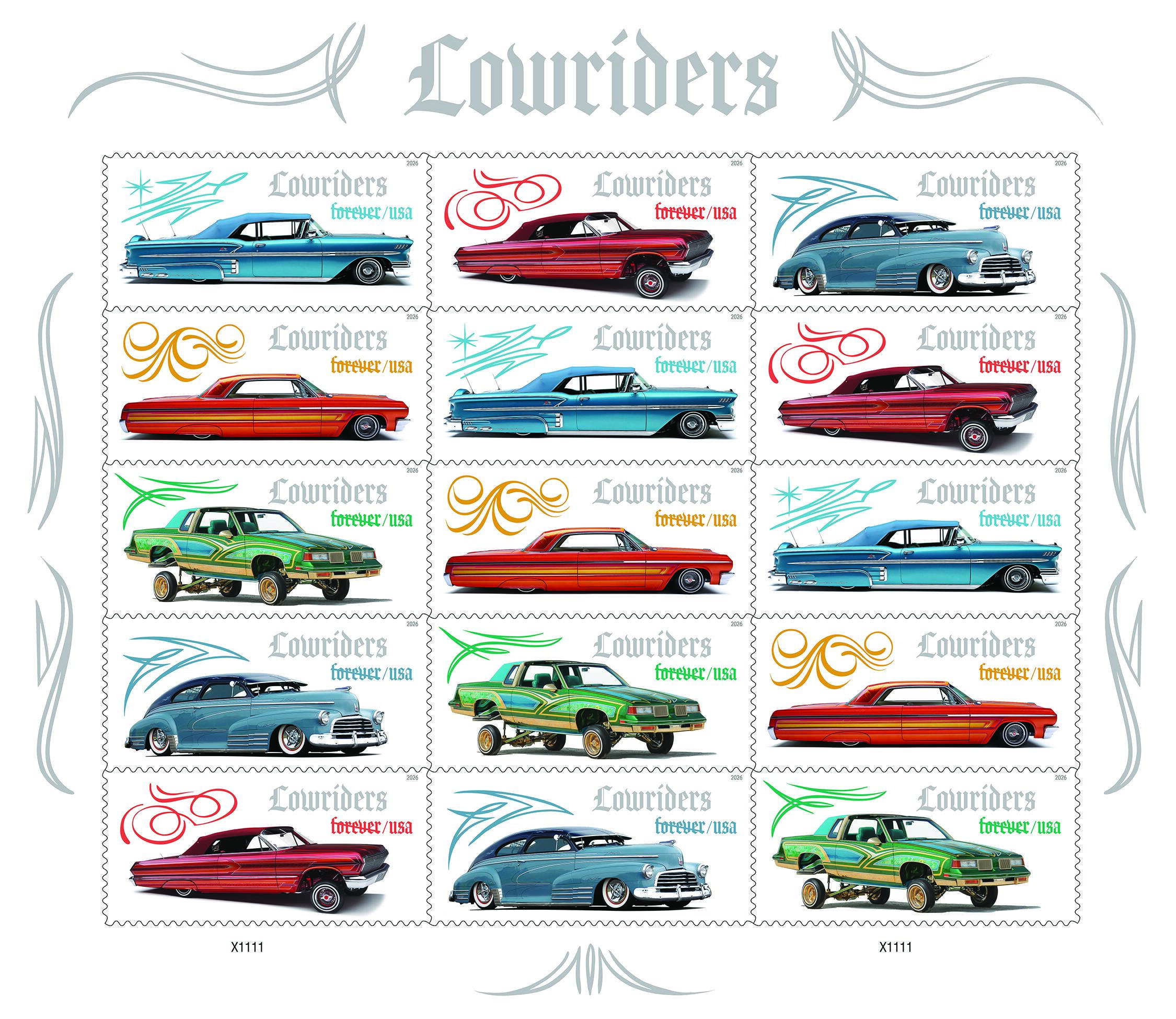 Az amerikai posta új bélyegei: lowriderek gurulnak a postaládákba