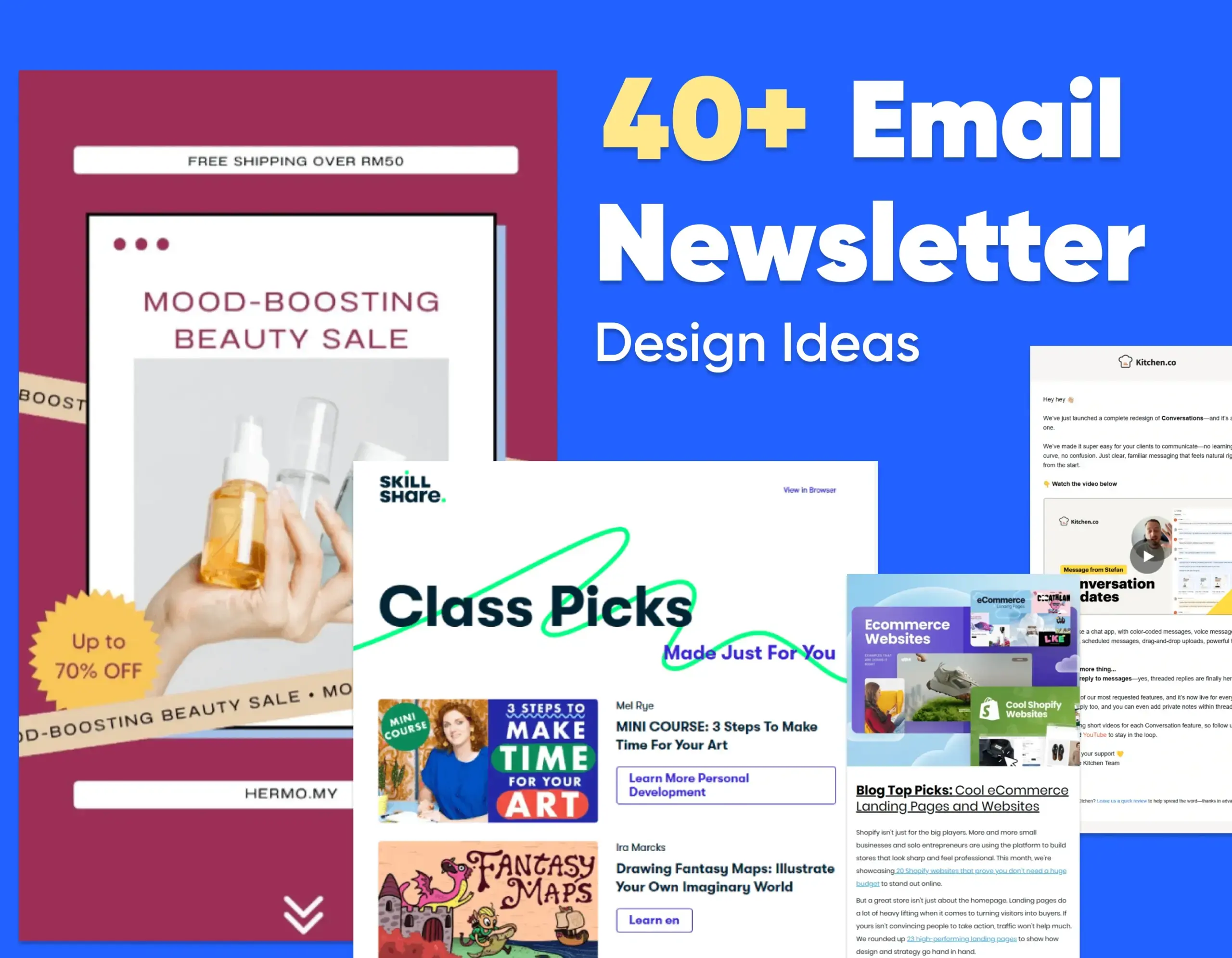 40 hírlevél design ötlet, amit nyugodtan elcsenhetsz a következő kampányodhoz