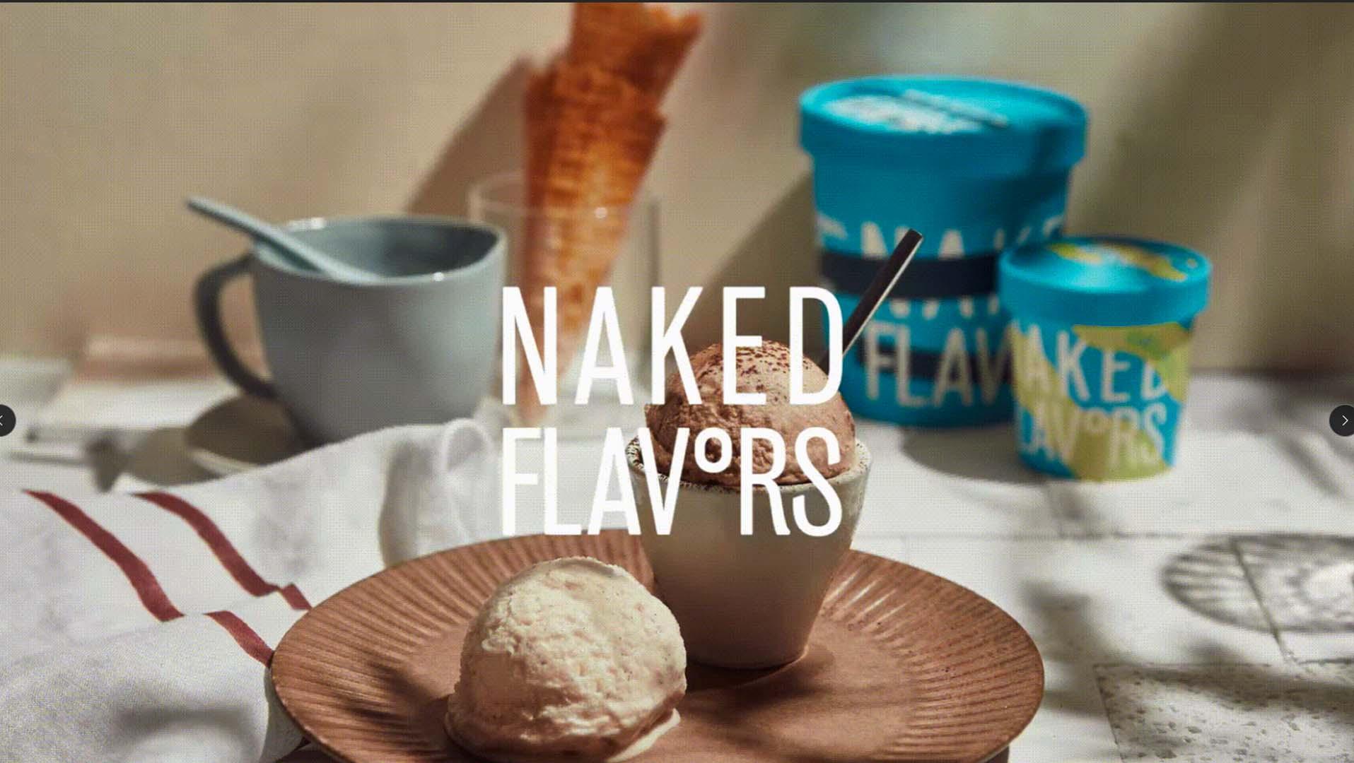 A Naked Flavors neo-brutalista fagylaltcsomagolása designnyilatkozat lett