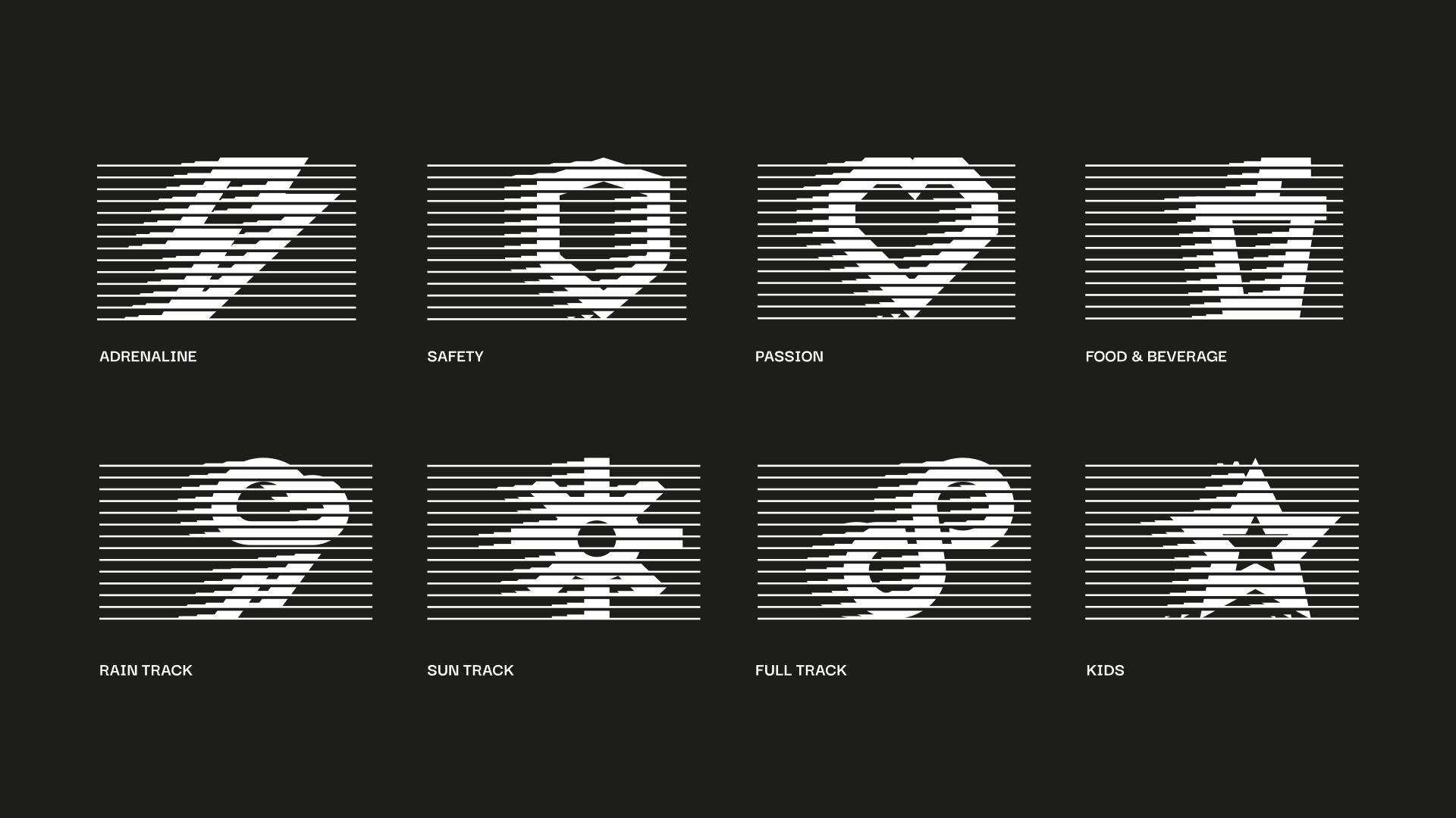 Élő logórendszer, ami együtt nő a gokart-pálya franchise-zal